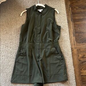 Athleta Avenue Romper size 12Olive Green Sleeveless